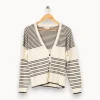 Best Caroll Cardigan blanc et noir - Taille M/38 Multicolore