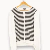 Fashion Caroll Cardigan et noir - Taille L/40 Blanc