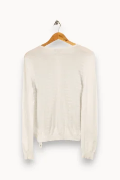 Fashion Caroll Cardigan et noir - Taille L/40 Blanc