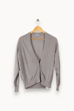 Clearance American Vintage Cardigan court - S / 36 Gris