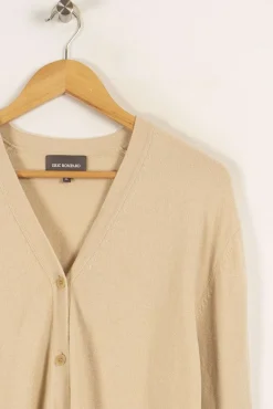 Discount Eric Bompard Cardigan en cachemire - Taille XL/42 Beige