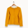 Sale Galeries Lafayette Cardigan - Taille L/40 Jaune