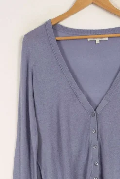 Outlet Sud express Cardigan léger clair - Taille M/38 Bleu