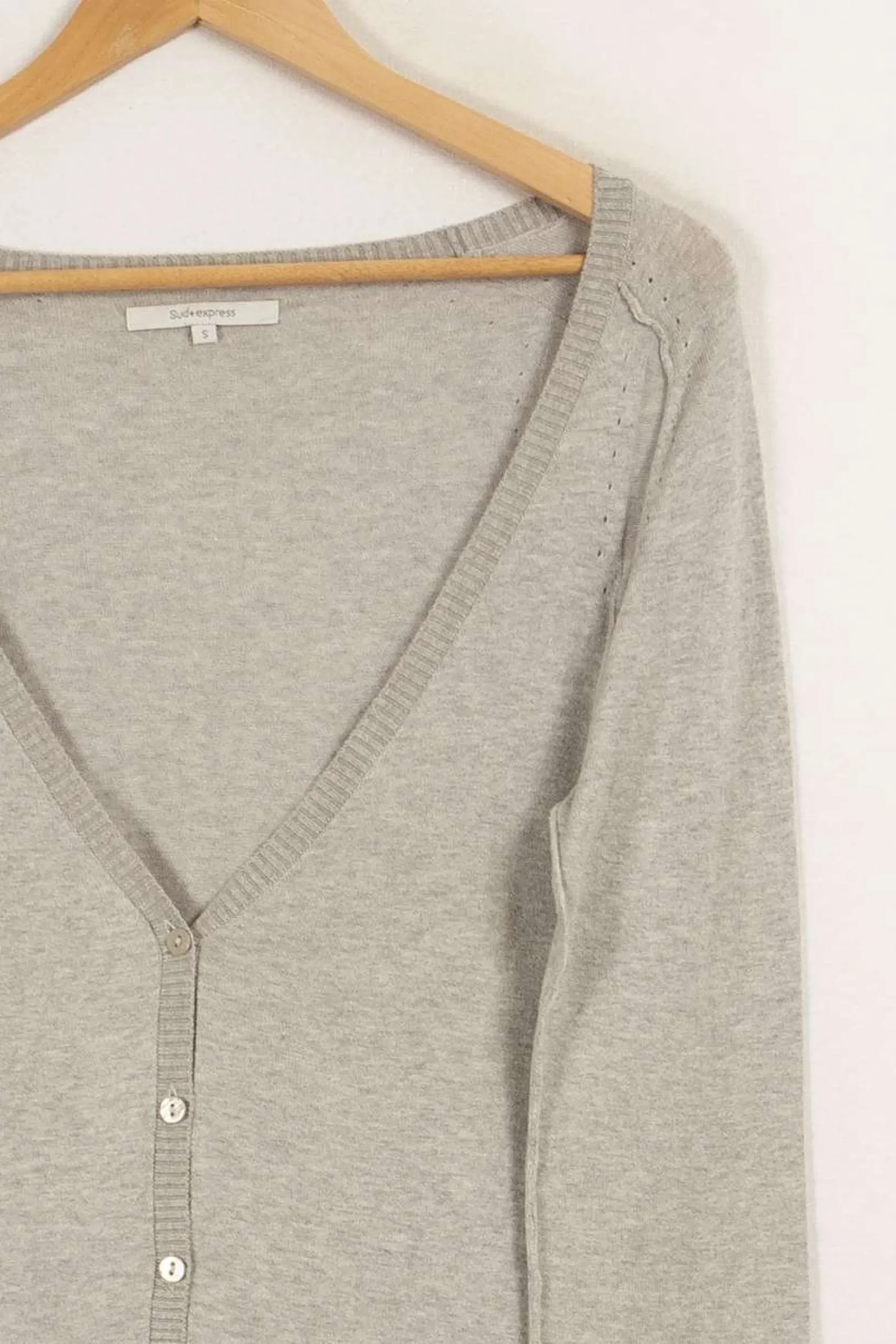 Shop Sud express Cardigan léger - Taille S/36 Gris