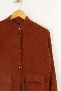 Clearance Maison 123 Cardigan - Taille L/40 Marron