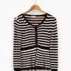 Online Claudie Pierlot Cardigan et blanc rayé - Taille S/36 Noir