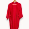 Outlet La Fée Maraboutée Cardigan rouge - Taille M/38 Rose