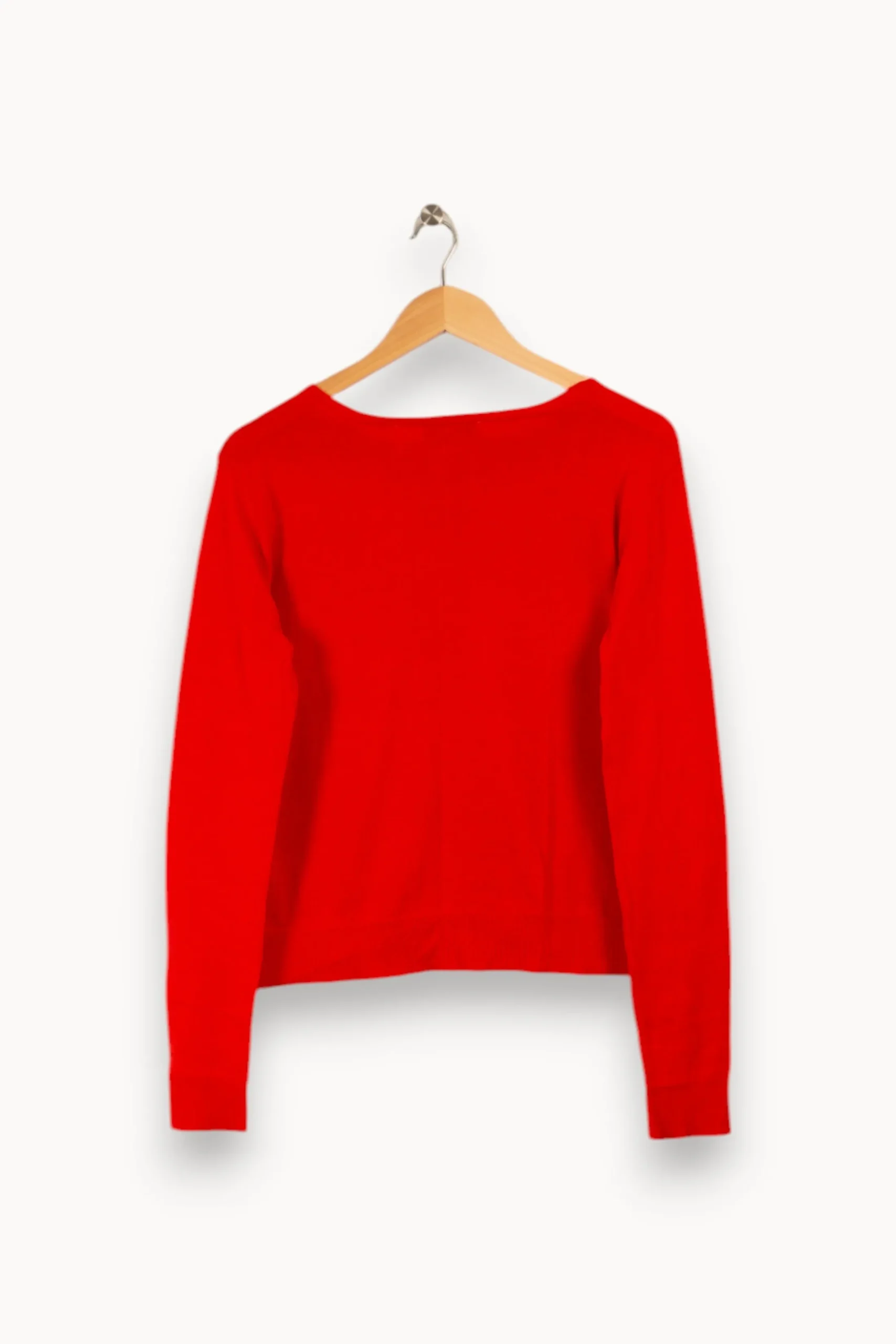 Discount Sandro Cardigan à trous - Taille L/40 Rouge