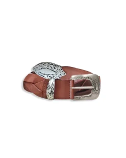 Shop Petite Mendigote Ceinture Benny Cow - - T2 Marron