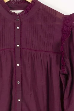 Online Léon & Harper Chemise - 36 Bordeaux