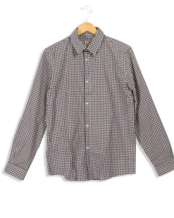 Fashion Ines de la Fressange Paris Chemise à carreaux bleus et marrons - S Multicolore