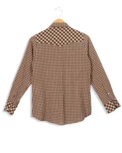 Shop Ines de la Fressange Paris Chemise à carreaux s - 36 Marron