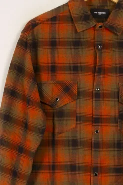 Store The Kooples Chemise à carreaux orange et vert - Taille S/36 Multicolore