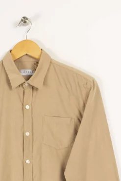 Shop Côtelé Paris Chemise - M/38 Beige