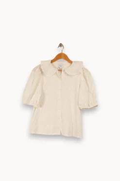 Clearance Petite Mendigote Chemise à manches courtes he - Taille S/36 Blanc