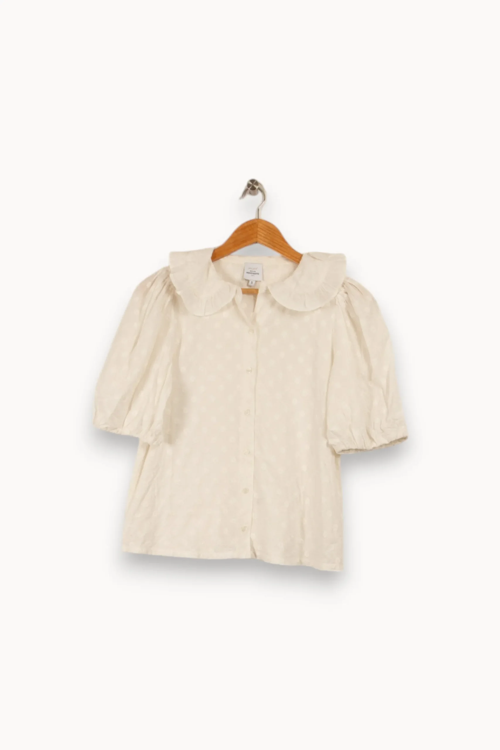 Clearance Petite Mendigote Chemise à manches courtes he - Taille S/36 Blanc