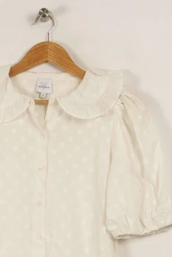 Clearance Petite Mendigote Chemise à manches courtes he - Taille S/36 Blanc