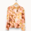 Discount La Petite Etoile Chemise à motifs - Taille M/38 Orange