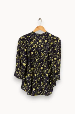 Clearance Zadig&Voltaire Chemise à motifs e et jaune - Taille S/36 Bleu