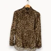 Hot The Kooples Chemise à motifs léopard - Taille XS/34 Multicolore