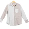 Fashion Ines de la Fressange Paris Chemise à rayures es et grises - 36 Bleu
