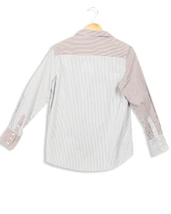 Fashion Ines de la Fressange Paris Chemise à rayures es et grises - 36 Bleu