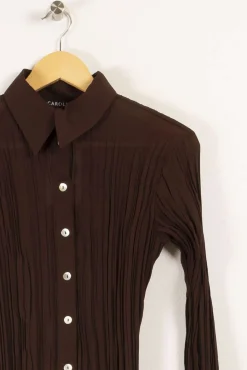 Sale Caroll Chemise - S/36 Marron