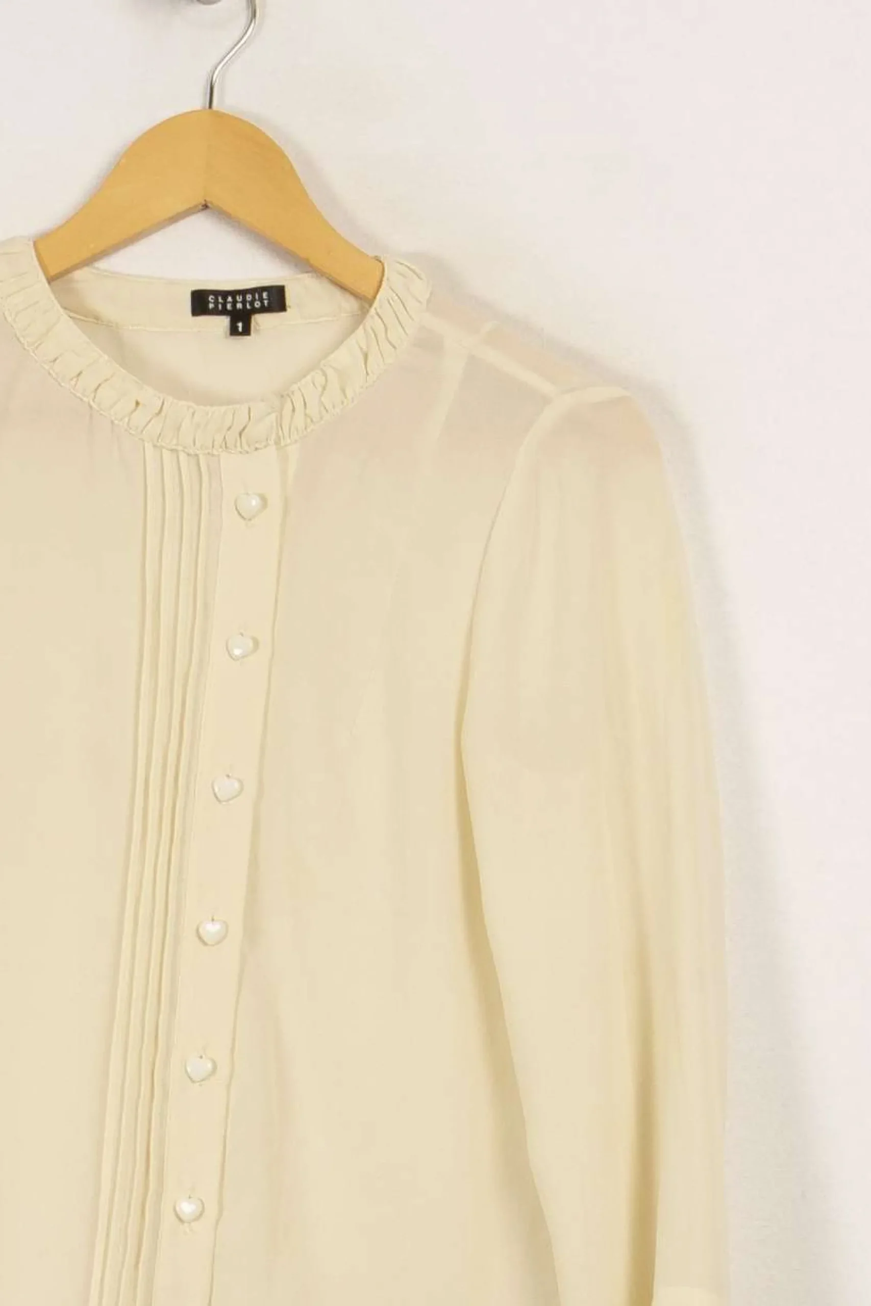 Clearance Claudie Pierlot Chemise - Taille S/36 Blanc