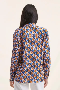 Best La Fée Maraboutée Chemise ample à imprimé graphique - M/38 Multicolore