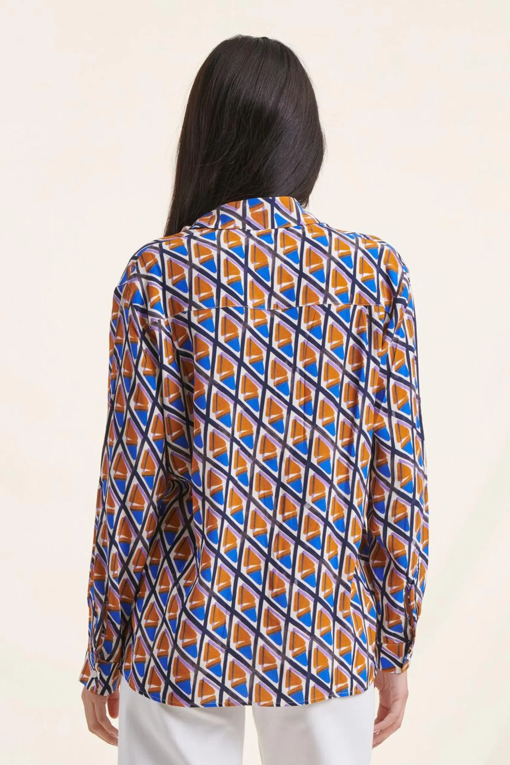 Best La Fée Maraboutée Chemise ample à imprimé graphique - M/38 Multicolore