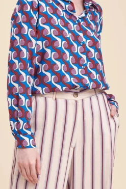 Store La Fée Maraboutée Chemise ample imprimée - S/36 Multicolore