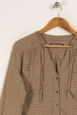 Discount Comptoir des Cotonniers Chemise à carreaux - Taille L/40 Beige