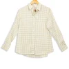 Shop Ines de la Fressange Paris Chemise à carreaux oranges - 36 Beige
