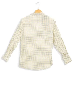 Shop Ines de la Fressange Paris Chemise à carreaux oranges - 36 Beige