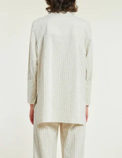 Sale Ines de la Fressange Paris Chemise à rayures - 34 Beige
