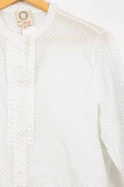 Outlet Ines de la Fressange Paris Chemise he à points - 44 Blanc