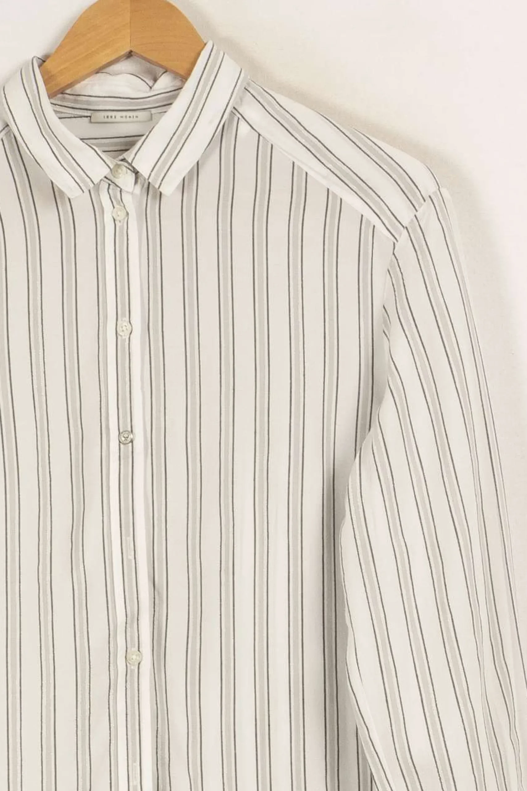 Clearance IKKS Chemise he rayée - Taille M/38 Blanc