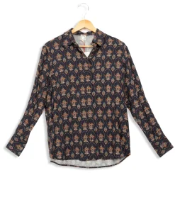 Store Ines de la Fressange Paris Chemise marine à motifs Multicolores - 36 Bleu