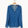 Best Suncoo Chemise e à motifs - Taille XL/42 Bleu