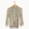 Outlet Paul & Joe Sister Chemise e à motifs - Taille XS/34 Bleu