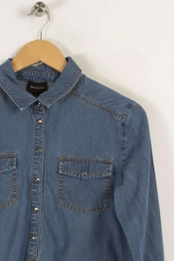 Shop Bérénice Chemise e - Taille S/36 Bleu