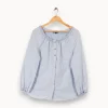 Clearance Maje Chemise e avec détails - Taille L/40 Bleu