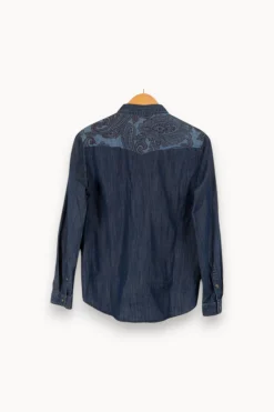 Online The Kooples Chemise e avec détails - Taille M/38 Bleu