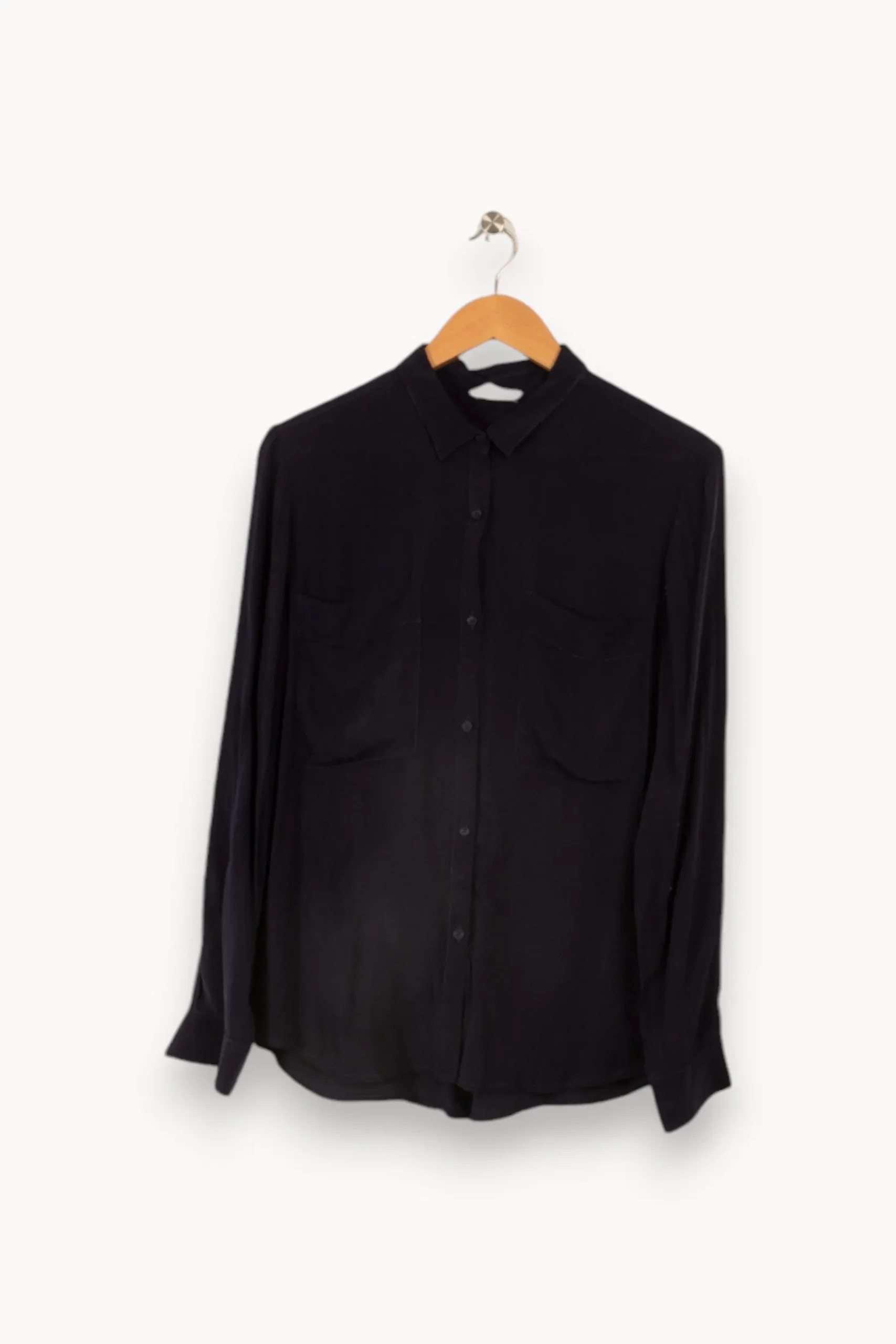 Outlet American Vintage Chemise e foncée - Taille M/38 Bleu