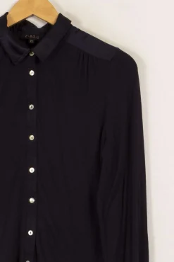Sale Caroll Chemise e foncée - Taille XS/34 Bleu