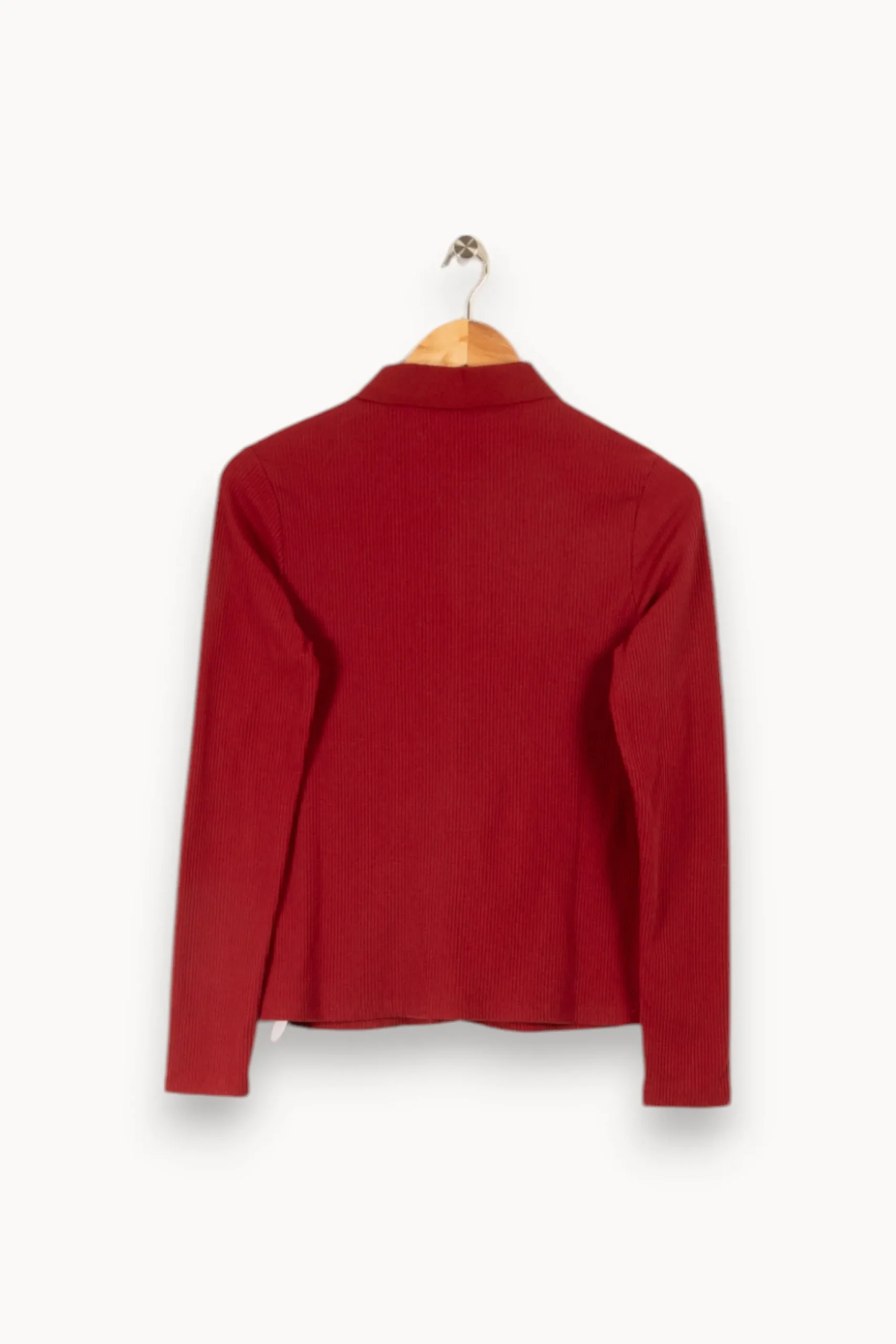 Fashion Caroll Chemise côtelée - Taille XS/34 Bordeaux