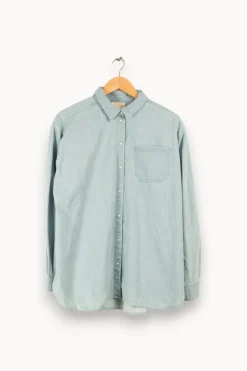Flash Sale Sézane Chemise en jean e - Taille L/40 Bleu