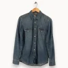 Cheap Sandro Chemise en jean e - Taille L/40 Bleu