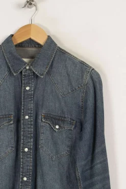 Cheap Sandro Chemise en jean e - Taille L/40 Bleu