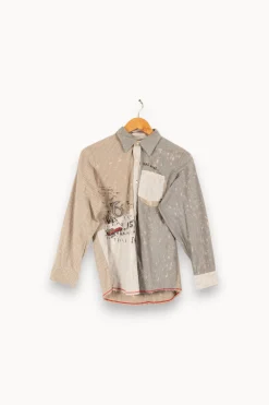 Flash Sale IKKS Chemise e à motifs - Taille XS/34 Gris